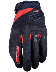 GUANTES FIVE RS3 EVO BLACK RED