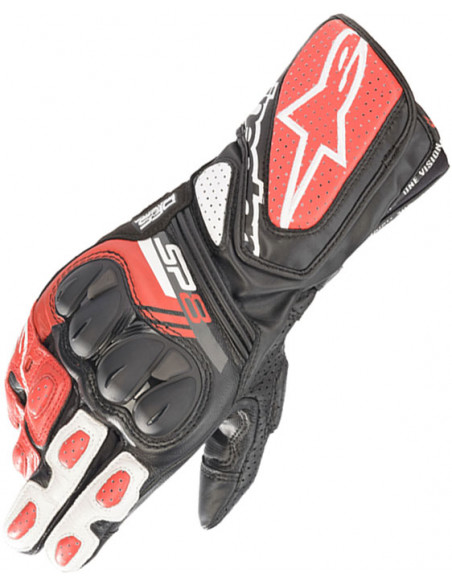 GUANTE ALPINESTARS SP-8 V3 BLACK RED WHITE