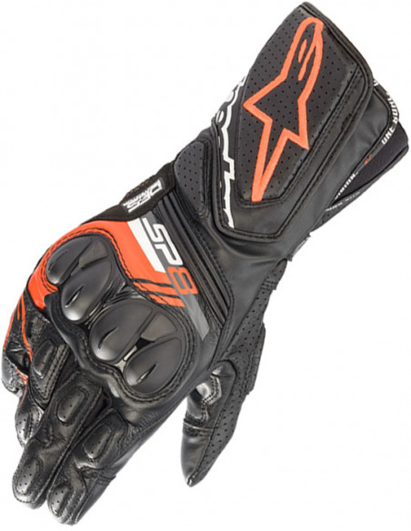 GUANTE ALPINESTARS SP-8 V3 BLACK FLUO RED