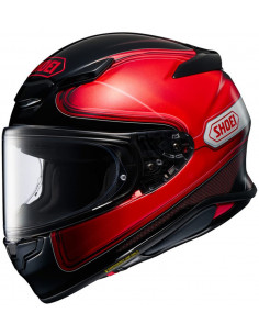 CASCO SHOEI NXR 2 SHEEN BLACK RED TC1
