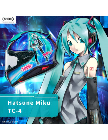 Casco Shoei NXR 2 Hatsume Miku TC4
