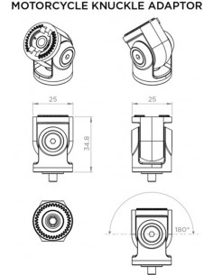 ADAPTADOR QUAD LOCK MOTORCYCLE KNUCKLE 2