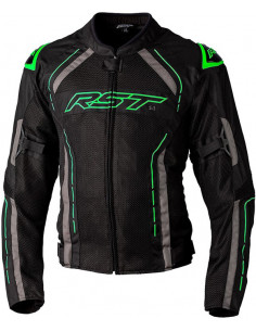 CHAQUETA RST S1 BLACK / GREEN