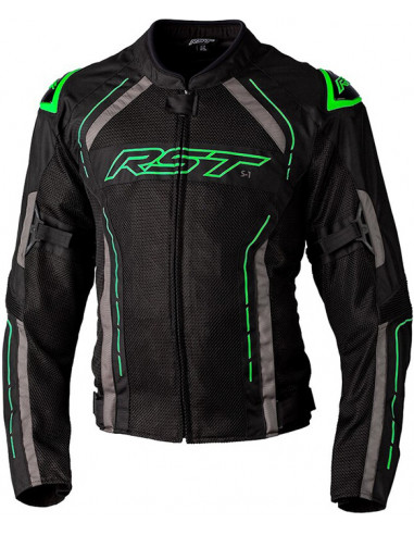 CHAQUETA RST S1 BLACK / GREEN