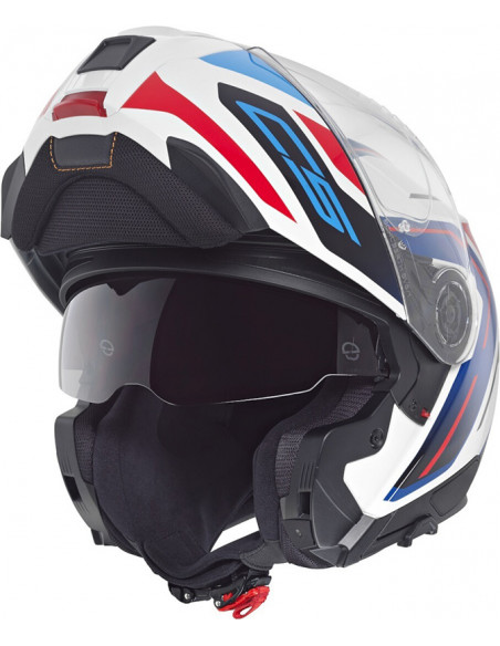 Casco Schuberth C5 Omega White Blue Red