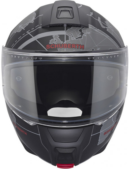 Casco Schuberth C5 Globe Black Grey Red