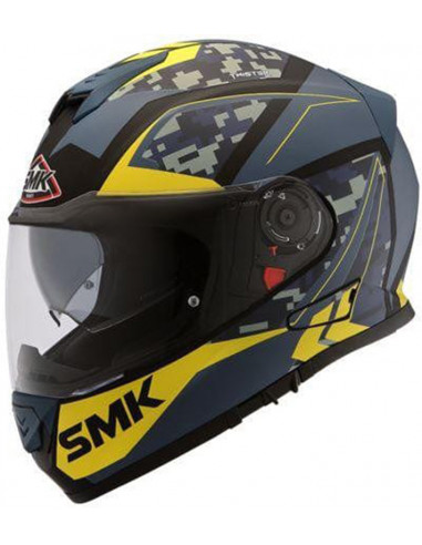 Casco SMK Twister Zest Matt Blue Yellow MA254