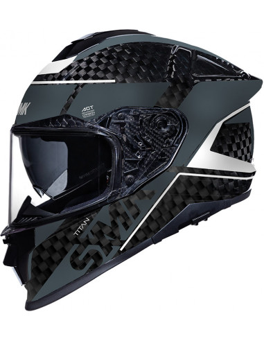 Casco SMK Titan Carbon Black Grey GL261