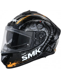 Casco SMK Typhoon Reptile Gold Black GL277