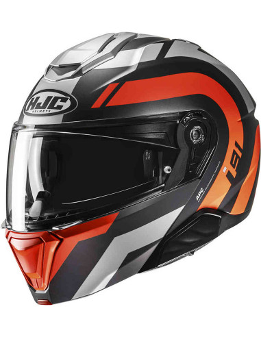 CASCO HJC I91 ARVEN ORANGE MC6HSF