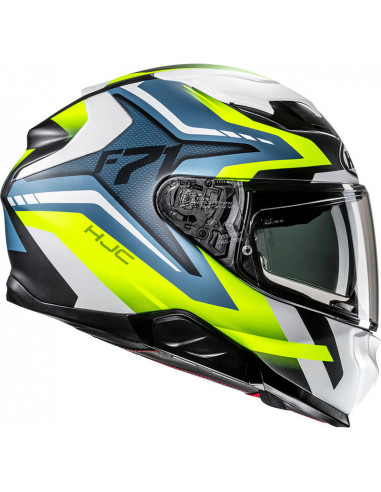 CASCO HJC F71 FES BLUE YELLOW MC3HSF