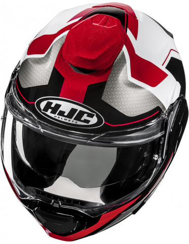 Casco HJC F100 Bios Red White MC1