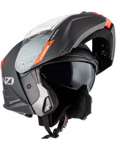 Casco NZI Combi 3 Duo Solid Nouveau Black Red