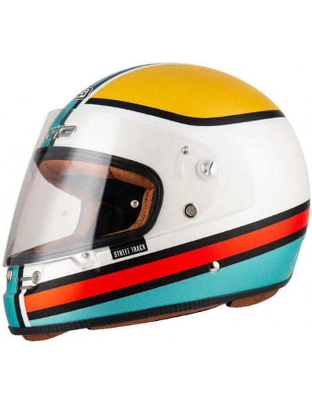Casco NZI Street Track 4 Outline White & Blue Matt