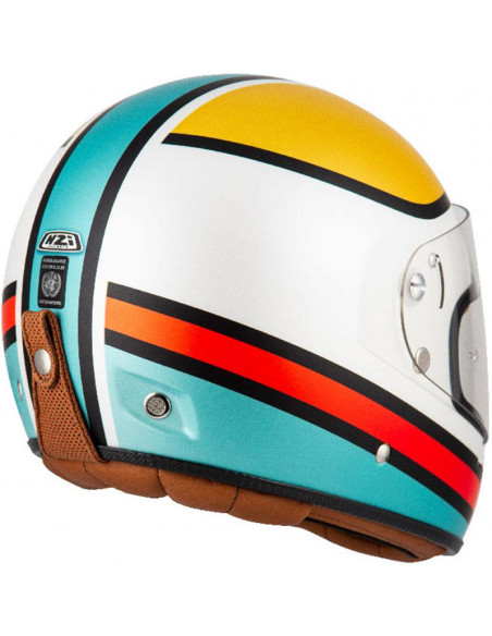Casco NZI Street Track 4 Outline White & Blue Matt